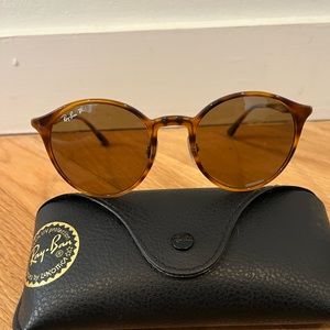 Ray Ban Polarized Tortoise Chromance Sunglasses